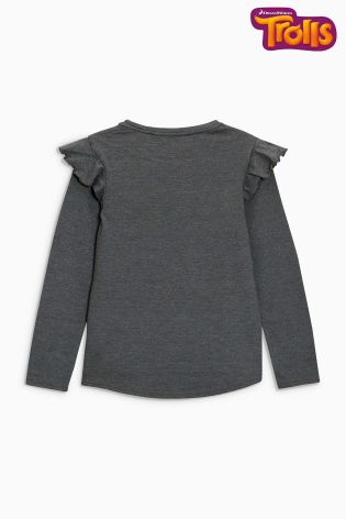 Grey Long Sleeve Trolls T-Shirt (3-16yrs)